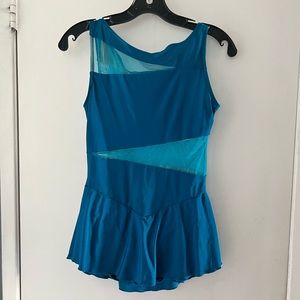 Turquoise Figure Skating Competition or Practice Dress